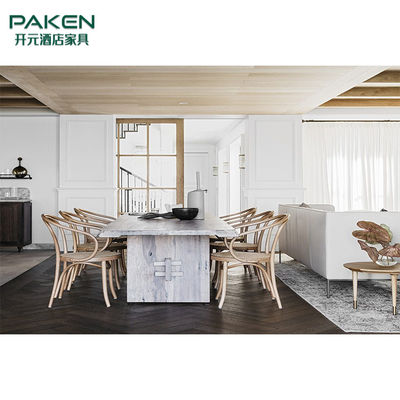 Fertigen Sie moderne Landhaus-Möbel-Küche Furniture&amp;Concise und Marmor besonders an
