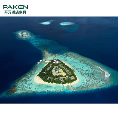Mdf-Strand-Landhaus-Erholungsort-Hotel-Schlafzimmer-Möbel stellen Malediven nach Maß ISO14001 ein