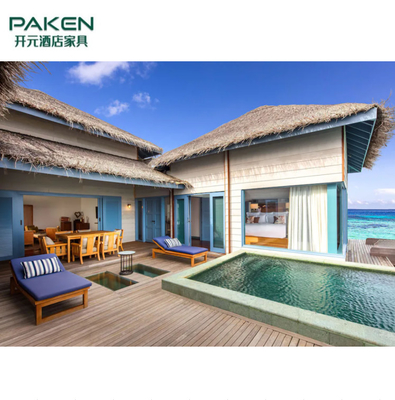 Mdf-Strand-Landhaus-Erholungsort-Hotel-Schlafzimmer-Möbel stellen Malediven nach Maß ISO14001 ein